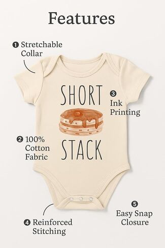 Tiny Adventure Travel Baby Bodysuit –Cute Infant Outfit, Unisex Cotton Baby Clothes, Short Sleeve Newborn Bodysuit in Saudi Arabia