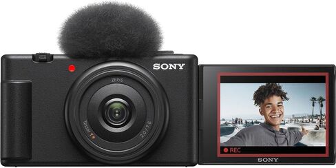 Sony ZV-1F Digital Camera + 64GB Memory + LED Light + Extra Battery + Extra Charger + Spider Tripod + More (17pc Bundle) (Renewed) in Saudi Arabia