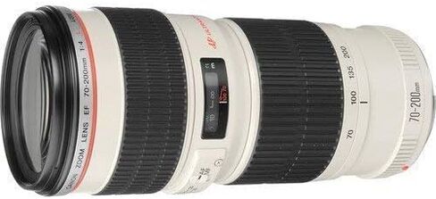 Canon EF 70-200mm f/4L USM عدسة تكبير تليفوتوغرافي لكاميرات Canon SLR الإصدار الدولي (بدون ضمان) (متجددة) in Kuwait