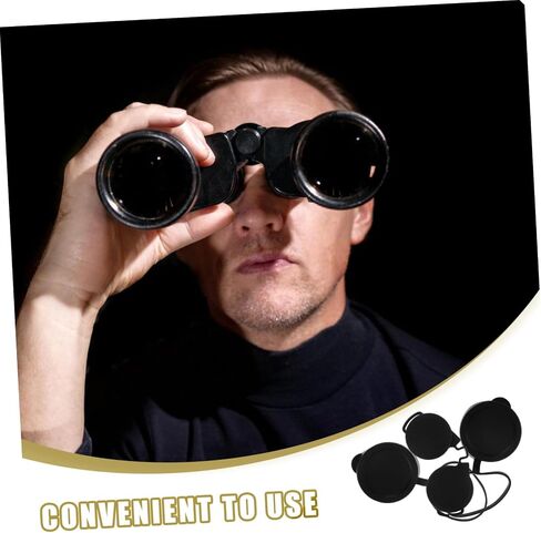 3pcs Rubber Lens Caps for Binocular Objective and Eyepiece Protective Covers for Outdoor Adventures Fit Lens Accessories for Hiking Bird Watching Travel in Saudi Arabia