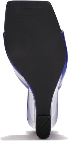 Cape Robbin Women's Metallic Slip-On Wedge Heels with Square Toe - 3.75 Inch Chunky Block Heels for Women - Dressy Wedge Sandals (Willamina) in Saudi Arabia