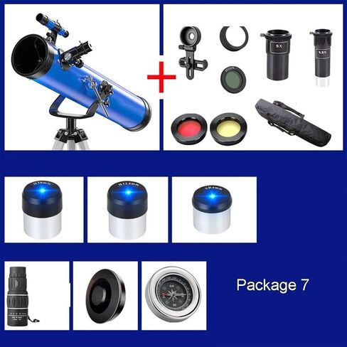 Monoculars Telescope, Portable Beginner Astronomy Telescope for & Adults with Adjustable Tripod，All Metal Bracket，114mm Large Diameter，Travel Astronomy Tele in Saudi Arabia