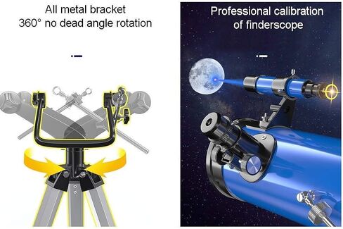 Monoculars Telescope, Portable Beginner Astronomy Telescope for & Adults with Adjustable Tripod，All Metal Bracket，114mm Large Diameter，Travel Astronomy Tele in Saudi Arabia