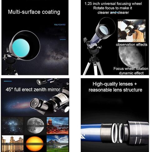 Monoculars Telescope, Telescopes for Astronomy Professional Stargazing Student Telescope， 45° Full Erect Mirror， High-Definition Sky Viewing Adult En in Saudi Arabia