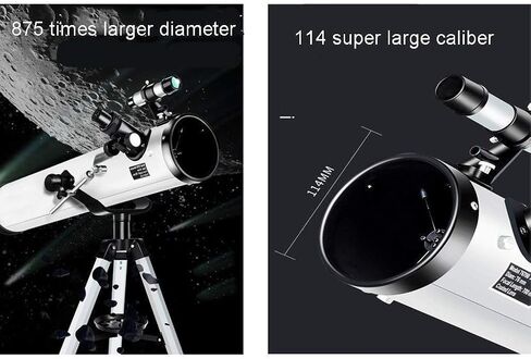 Monoculars Telescope, 114mm Telescopes for Astronomy Beginners，Astronomical Telescope，Portable Travel Telescope for Beginners， and Adult with Aluminum Telesc in Saudi Arabia