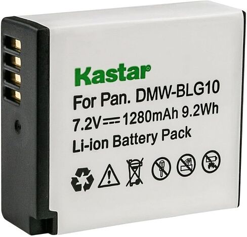 استبدال بطارية Kastar 4-Pack DMW-BLG10 لباناسونيك لوميكس DC-GX9، لوميكس DC-G100، لوميكس DC-LX100 II، لوميكس DMC-GF3، لوميكس DMC-GF3C، لوميكس DMC-GF3K، لوميكس DMC-GF3W، لوميكس DMC-GF5 كاميرا in Saudi Arabia