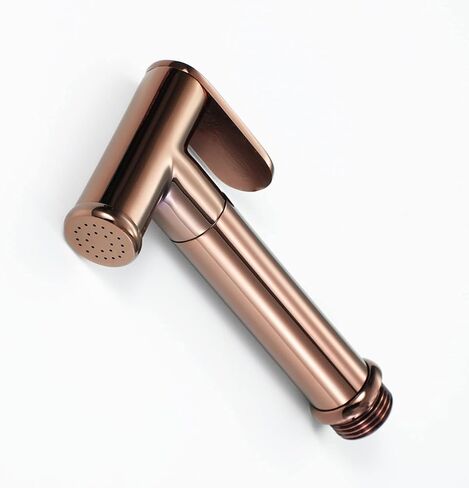 Handheld Bidet Sprayer for Toilet, Brass Cloth Diaper Sprayer, Personal Hygiene & Toilet Cleaning, Pet Washing, with Hose Angle Valve,Metallic in Saudi Arabia
