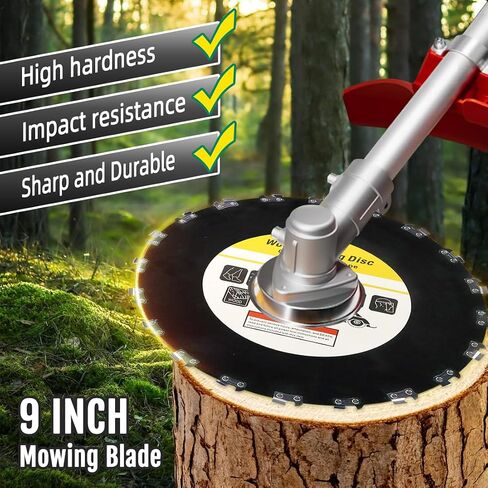 2-Set 9" x 20 Teeth Chainsaw Tooth Carbon Steel Brush Cutter Blade for Weedeater, Weed Eater Trimmer Saw Blade Attachment for 25.4mm or 20 mm Arbor Compatible with Stihl,Husqvarna, Ego, Honda in Saudi Arabia