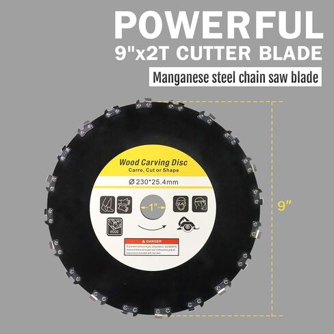 2-Set 9" x 20 Teeth Chainsaw Tooth Carbon Steel Brush Cutter Blade for Weedeater, Weed Eater Trimmer Saw Blade Attachment for 25.4mm or 20 mm Arbor Compatible with Stihl,Husqvarna, Ego, Honda in Saudi Arabia