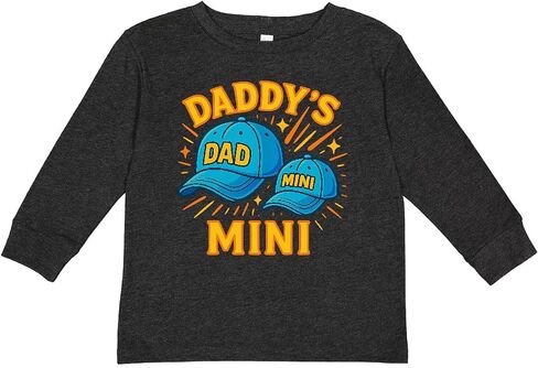 inktastic Daddy's Mini Matching Hats Design Toddler Long Sleeve T-Shirt in Kuwait