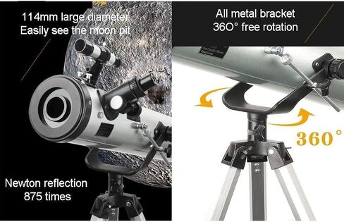 Monoculars Telescope, Telescopes for Astronomy，telescopes for Astronomy Beginners，-Fully-Coated Glass Optics - Ideal Telescope for Beginners Adult，114mm Apeture， in Saudi Arabia