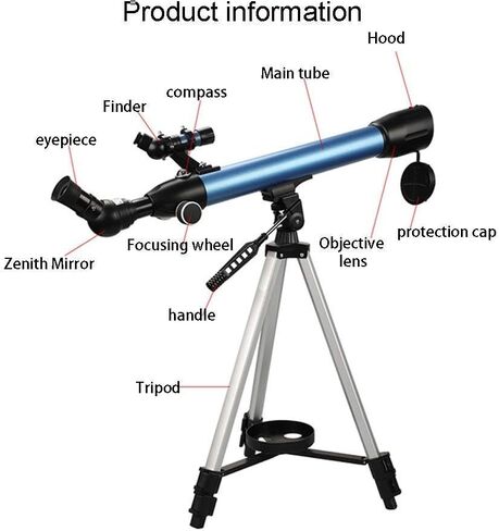 Monoculars Telescope, Astronomical Telescope 50MM Large-Aperture Refracting Telescope， 45° Mirror， Stargazing Telescope for and Beginners (Color in Saudi Arabia