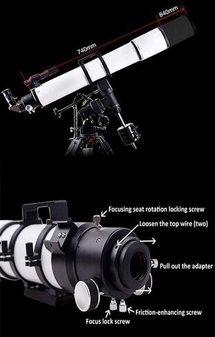 Monoculars Telescope, Telescope Refractive Astronomical High-Power Professional Deep Dpace Automatic Tracking，A，Telescope in Saudi Arabia