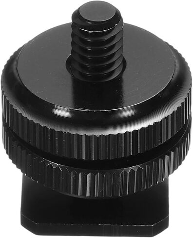 PATIKIL Hot Shoe Adapter 1/4" Male, 1 Pcs Hot Shoe Mount Adapter Camera Mount Screw Camera Video Light Converter for Microphone Holder Accessories 1.06x0.91x0.91 Inch in Saudi Arabia