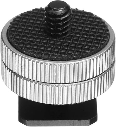 PATIKIL Hot Shoe Adapter 1/4" Male, 1 Pcs Hot Shoe Mount Adapter Camera Mount Screw Camera Video Light Converter for Microphone Holder Accessories 1.06x1.02x1.02 Inch,Silver in Saudi Arabia