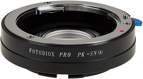 Fotodiox Lens Mount Adapter Compatible with Pentax K Mount (PK) SLR Lenses to Sony Alpha A-Mount (and Minolta AF) Mount SLR Camera Body in Saudi Arabia