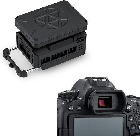 فنجان العين + مجموعة التبريد: استبدال فنجان العين للكاميرا Canon EB EF مع طقم تبريد الكاميرا مع بطارية مغناطيسية قابلة للشحن in Saudi Arabia