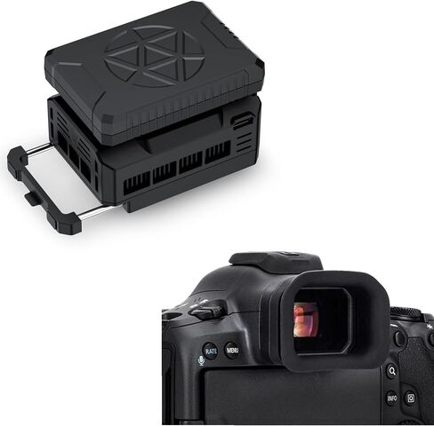 Eyecup + Cooler Kit：EOS R5 Mark II Eyecup with Camera Cooler Kit with Magnetic Rechargeable Battery in Saudi Arabia