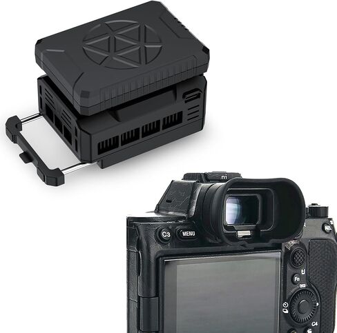 Eyecup + Cooler Kit：Camera Eyecup Replaces Sony FDA-EP19 with Camera Cooler Kit with Magnetic Rechargeable Battery in Saudi Arabia
