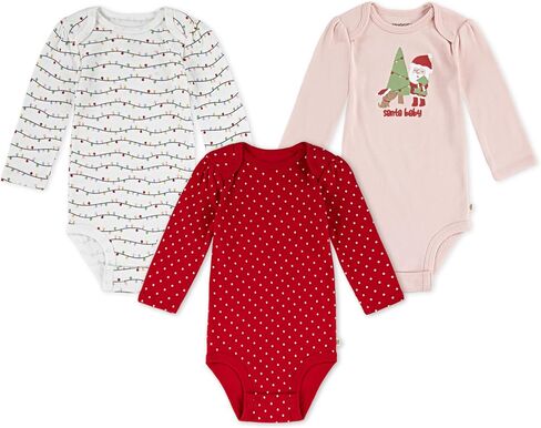 HUGGIES unisex-baby 3-pack Long Sleeve Bodysuit in Kuwait