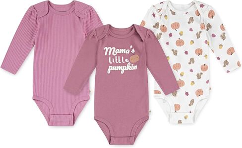HUGGIES unisex-baby 3-pack Long Sleeve Bodysuit in Kuwait