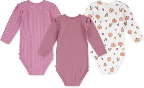 HUGGIES unisex-baby 3-pack Long Sleeve Bodysuit in Kuwait