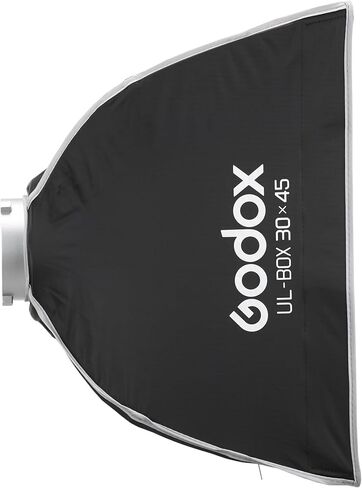 Godox 18 بوصة × 24 بوصة سوفت بوكس ​​مستطيل قابل للطي، صندوق ناعم سريع التحرير مع حامل بوينز، ناشر، شبكة، حقيبة، لـ Godox SL60II AD400PRO AD600 أخرى Bowen Mount Studio Flash Speedlite. in Kuwait