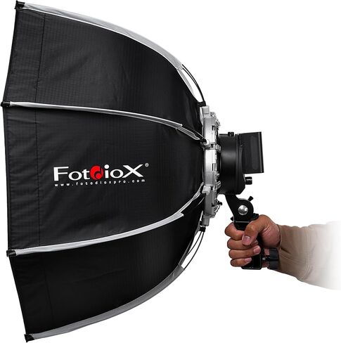 Fotodiox DLX EZ-Light T660 2-Light Kit - Set of Two Collapsible Bicolor (3200k-5600k) Photo/Video LED Lights w/ 24" Softbox, Handle, Grid & 6' Stand in Saudi Arabia