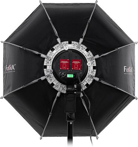 Fotodiox DLX EZ-Light T660 2-Light Kit - Set of Two Collapsible Bicolor (3200k-5600k) Photo/Video LED Lights w/ 24" Softbox, Handle, Grid & 6' Stand in Saudi Arabia