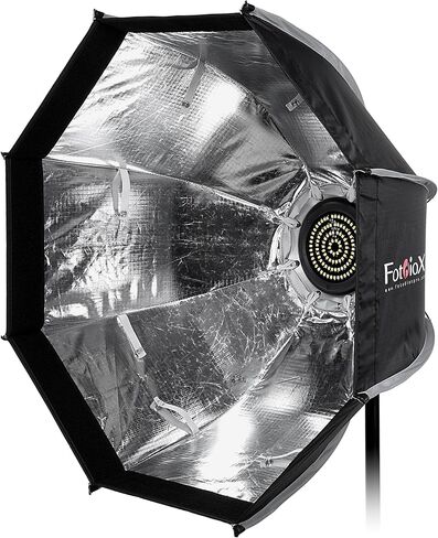 Fotodiox DLX EZ-Light T660 2-Light Kit - Set of Two Collapsible Bicolor (3200k-5600k) Photo/Video LED Lights w/ 24" Softbox, Handle, Grid & 6' Stand in Saudi Arabia