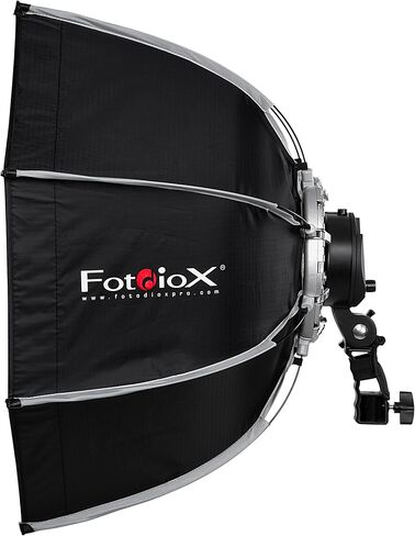 Fotodiox DLX EZ-Light T660 2-Light Kit - Set of Two Collapsible Bicolor (3200k-5600k) Photo/Video LED Lights w/ 24" Softbox, Handle, Grid & 6' Stand in Saudi Arabia