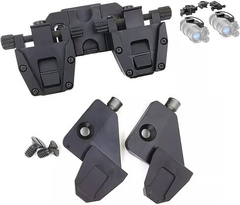 New Aluminum Night Vision Goggle Mount,Nvg Mount Dovetail J Arm Rhino Mount,Metal Mount Night Vision Goggles, Aluminum Alloy Material,for Pvs-14 Monocular or Binocular(Color:Golden) in Kuwait