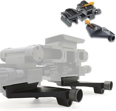 New Aluminum Night Vision Goggle Mount,Nvg Mount Dovetail J Arm Rhino Mount,Metal Mount Night Vision Goggles, Aluminum Alloy Material,for Pvs-14 Monocular or Binocular(Color:Golden) in Kuwait