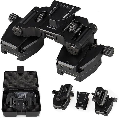 Metal J Arm Mount Night Vision Goggles,Nvg Mount Dovetail J Arm Rhino Mount,New Aluminum Night Vision Goggle Mount,Helmet Holder Adapter,for Pvs-14 Night Vision Goggles(Color:Golden) in Kuwait