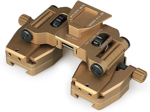 حامل نظارات الرؤية الليلية الجديد من الألومنيوم، دعامة معدنية لتثبيت Nvg، حامل Nvg Mount Dovetail J Arm Rhino Mount، محول حامل نظارات الرؤية الليلية، لنظارات الرؤية الليلية Pvs-14 أحادية أو ثنائية (اللون: ذهبي) in Kuwait