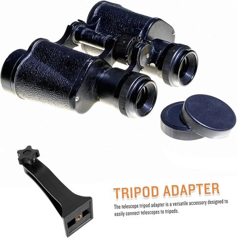 Binocular Tripod Adapter Lightweight Portable Plastic Holder for Easy Fast Installation Sturdy Support Compatible with Binocular Telescopes for Outdoor Travel and Low Light Use in Saudi Arabia