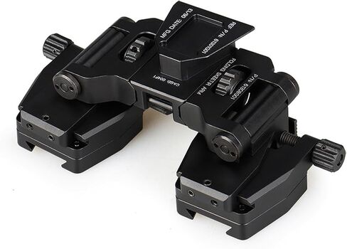 New Aluminum Night Vision Goggle Mount,Nvg Mount Metal Bracket,Nvg Mount Dovetail J Arm Rhino Mount,Night Vision Goggles Holder Adapter,for Pvs-14 Night Vision Goggles Monocular or Binoc(Color:Golden) in Kuwait