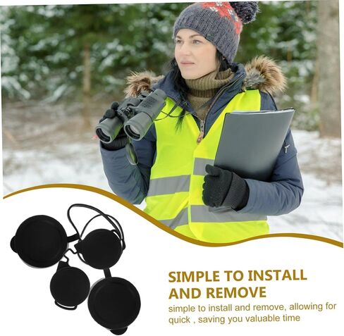 3 قطع من أغطية العدسات الموضوعية المطاطية وواقي العدسة للمناظير والتلسكوبات، أغطية واقية للعدسات الخارجية الجاهزة لحماية العدسة للمشي لمسافات طويلة ومشاهدة الطيور والسفر in Kuwait