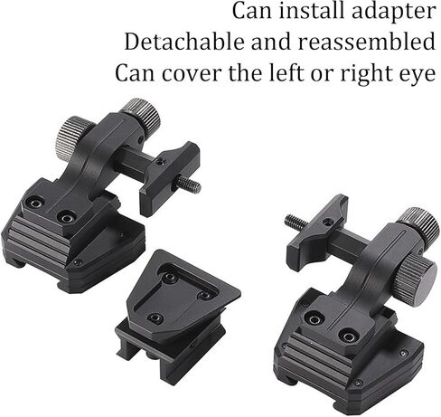 Metal Mount Night Vision Goggles,Nvg Mount Dovetail J Arm Rhino Mount,New Aluminum Night Vision Goggle Mount,Lightweight Aviation Aluminum Material,for Nvg-18 Helmet Mount Monocular or Binocular in Kuwait