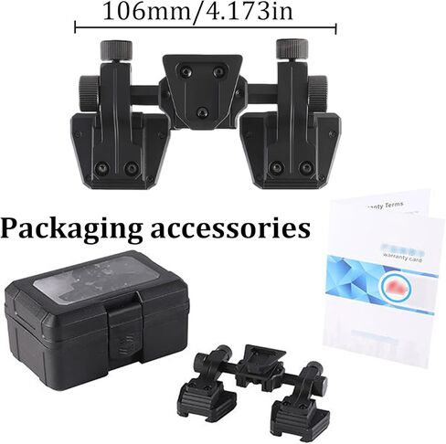 Metal Mount Night Vision Goggles,Nvg Mount Dovetail J Arm Rhino Mount,New Aluminum Night Vision Goggle Mount,Lightweight Aviation Aluminum Material,for Nvg-18 Helmet Mount Monocular or Binocular in Kuwait