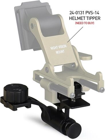 New Aluminum Night Vision Goggle J-Arm Mount,Nvg Mount Dovetail J Arm Rhino Mount,Metal J Arm Mount Night Vision Goggles, Aluminum Alloy Material,for Nvm-14,Pvs-14,Etc in Kuwait