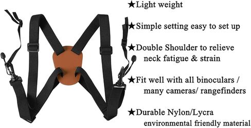 Binocular X-shaped Decompression Harness Strap Elastic Cross Straps Adjustable Binocular Carrier fit for Carrying Binoculars, Cameras, Rangefinders in Saudi Arabia