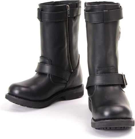 Milwaukee Leather MBL9359 Women's Black 11-Inch Classic Engineer Motorcycle Leather Boots in Saudi Arabia