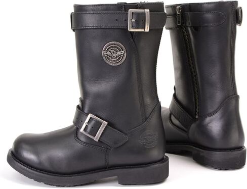 Milwaukee Leather MBL9359 Women's Black 11-Inch Classic Engineer Motorcycle Leather Boots in Saudi Arabia