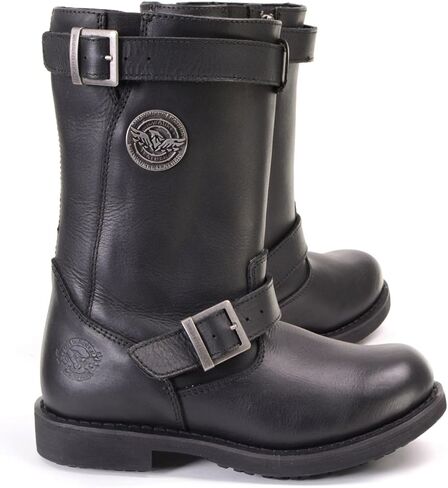 Milwaukee Leather MBL9359 Women's Black 11-Inch Classic Engineer Motorcycle Leather Boots in Saudi Arabia