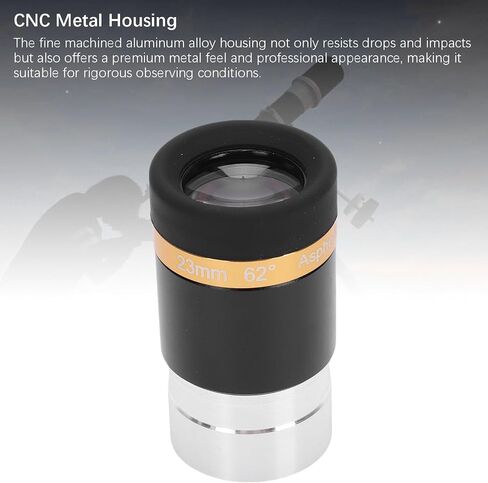 Zopsc 1.25 Inch 23mm Telescopic Eyepiece, 62 Wide Angle Aspheric Lens Fully Multi Coated, Metal Astronomical Telescope Eyepiece. in Saudi Arabia