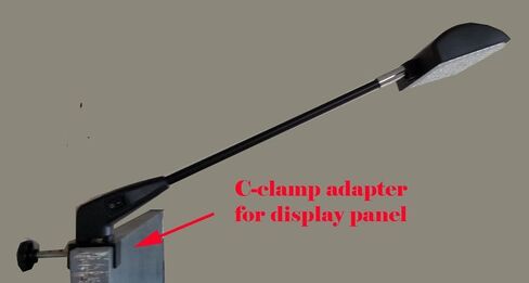DSM Tm C-clamp Adapter Converter for Pop up Tension Booth Display Light LED/Halogen in Saudi Arabia