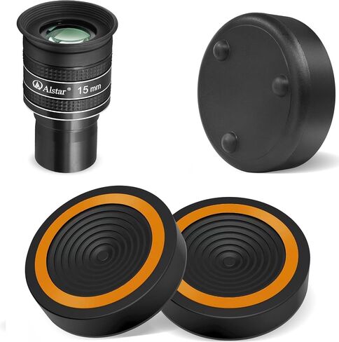 Alstar 1.25" 58 Degree 15mm Telescope Eyepiece - Bundle with - Anti-Vibration Pads for Telescopes in Saudi Arabia