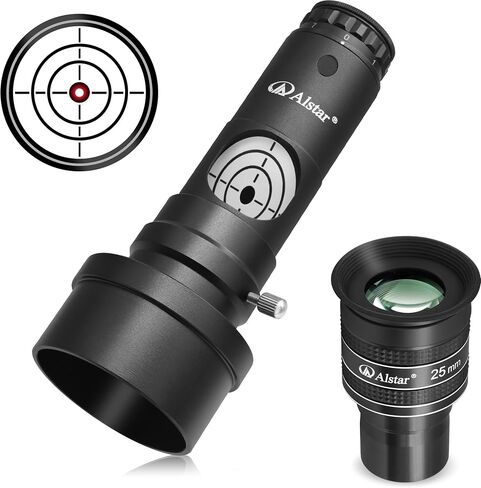 Alstar 1.25" 58 Degree 25mm Telescope Eyepiece - Bundle with - 1.25" Next Generation Laser Collimator 2" Adaptor in Saudi Arabia