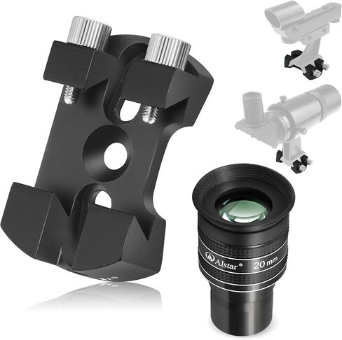 Alstar 1.25" 58 Degree 20mm Telescope Eyepiece - Bundle with - Universal Quick Release Finder Shoe Base in Saudi Arabia